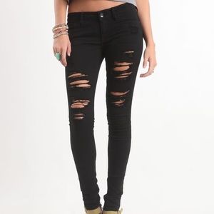 Black Denim Legging Pac Sun